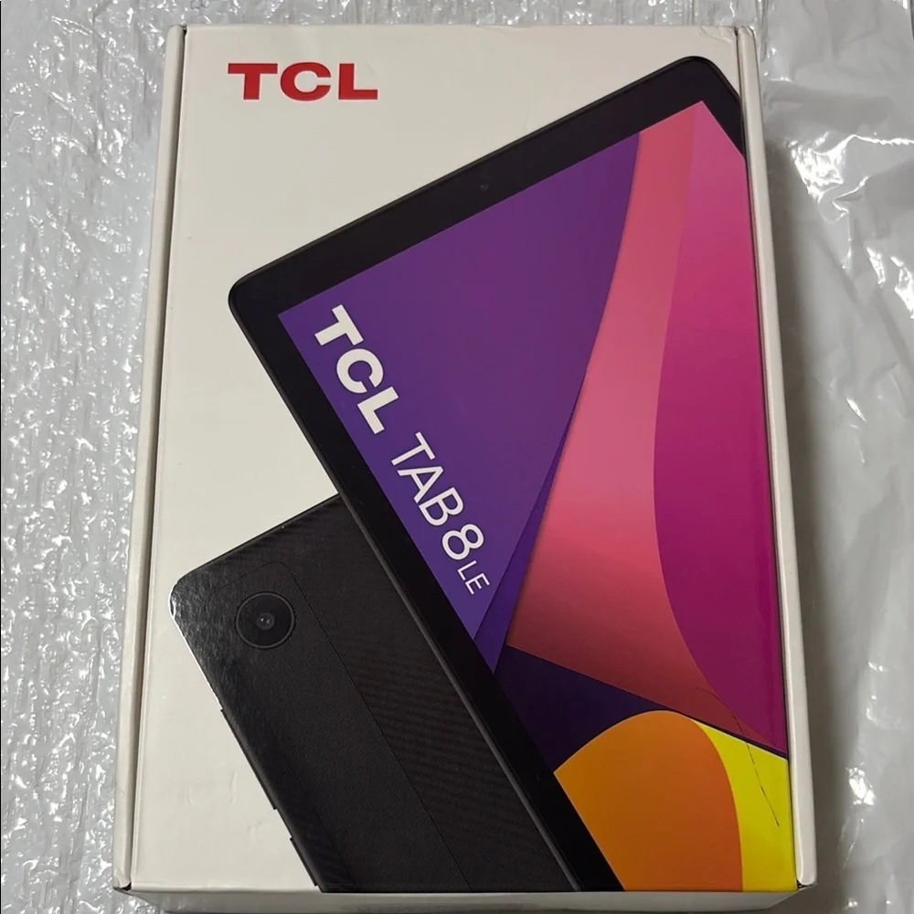 TCL Black Tablet with Vibrant Display and Sleek Design